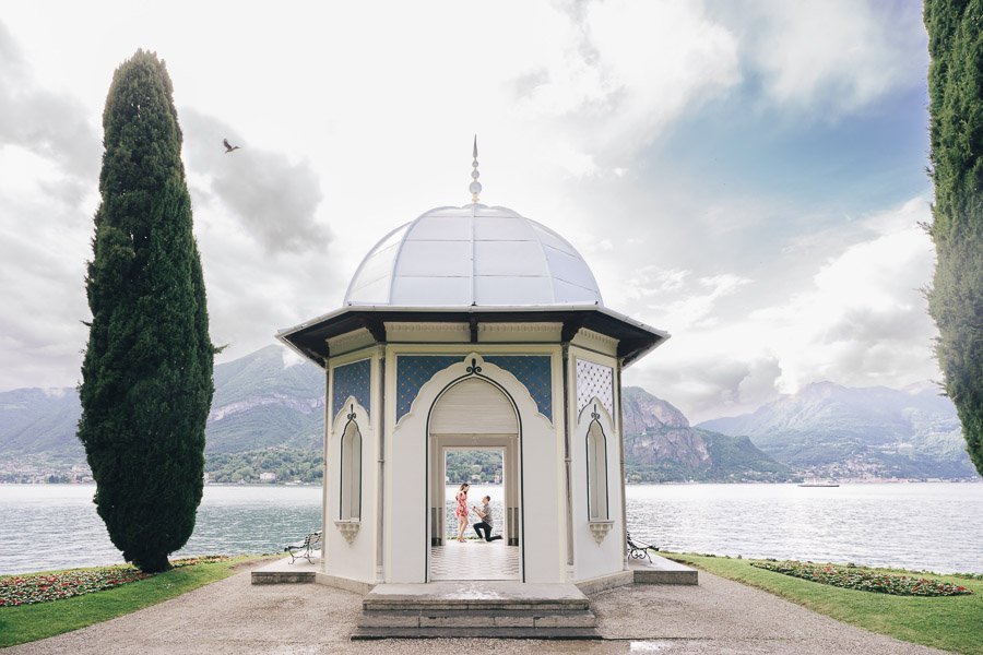 A Scenic Marriage Proposal At Villa Melzi Bellagio lake como